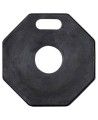 Stabilisateur noir pour poteau ou délinéateur, variété de poids, fabriqué en polyéthylène (PE) durable, résistant et sans odeur
