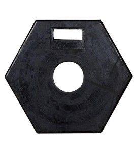 Stabilisateur noir pour poteau ou délinéateur, variété de poids, fabriqué en polyéthylène (PE) durable, résistant et sans odeur