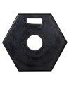 Stabilisateur noir pour poteau ou délinéateur, variété de poids, fabriqué en polyéthylène (PE) durable, résistant et sans odeur