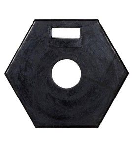 Black stabilizer for pole, delineator post, variety of weights, made of durable, strong and odorless polyethylene (PE)