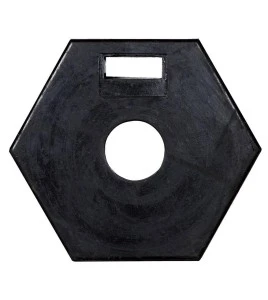 Stabilisateur noir pour poteau ou délinéateur, variété de poids, fabriqué en polyéthylène (PE) durable, résistant et sans odeur