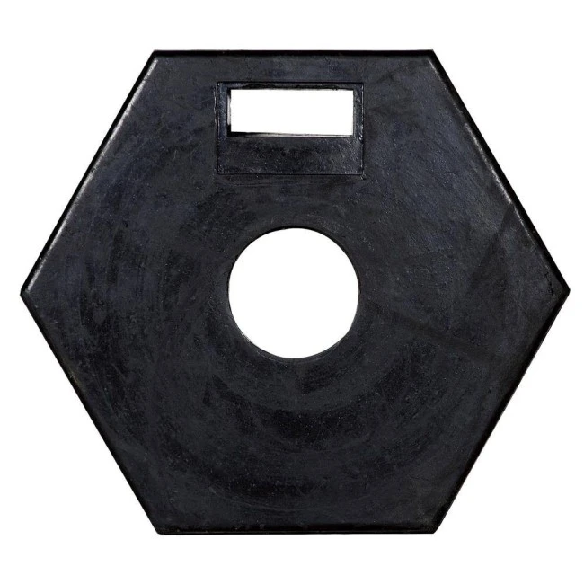 Stabilisateur noir pour poteau ou délinéateur, variété de poids, fabriqué en polyéthylène (PE) durable, résistant et sans odeur