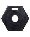 Black stabilizer for pole, delineator post, variety of weights, made of durable, strong and odorless polyethylene (PE)