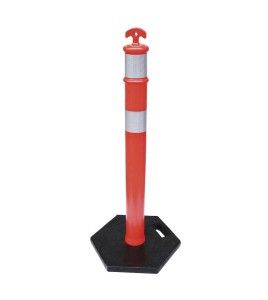 Stabilisateur noir pour poteau ou délinéateur, variété de poids, fabriqué en polyéthylène (PE) durable, résistant et sans odeur