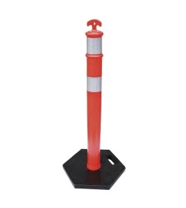 Stabilisateur noir pour poteau ou délinéateur, variété de poids, fabriqué en polyéthylène (PE) durable, résistant et sans odeur
