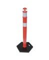 Stabilisateur noir pour poteau ou délinéateur, variété de poids, fabriqué en polyéthylène (PE) durable, résistant et sans odeur