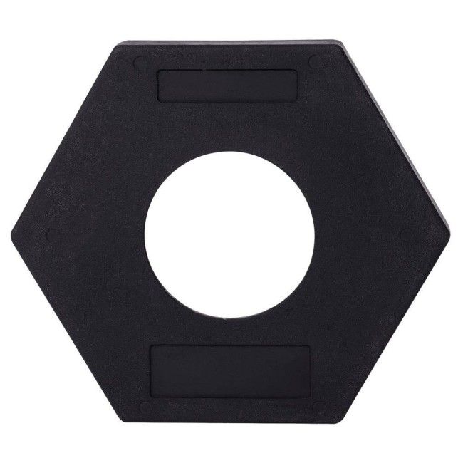 Black post or delineator stabilizer for EPAL2319 made of durable, strong, odorless polyethylene (PE), sold individually Black post or delineator stabilizer for EPAL2319 made of durable, strong, odorless polyethylene (PE), sold individually