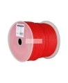 Red 8-strand polypropylene rope, 3/8" diameter, 500' long, sold individually