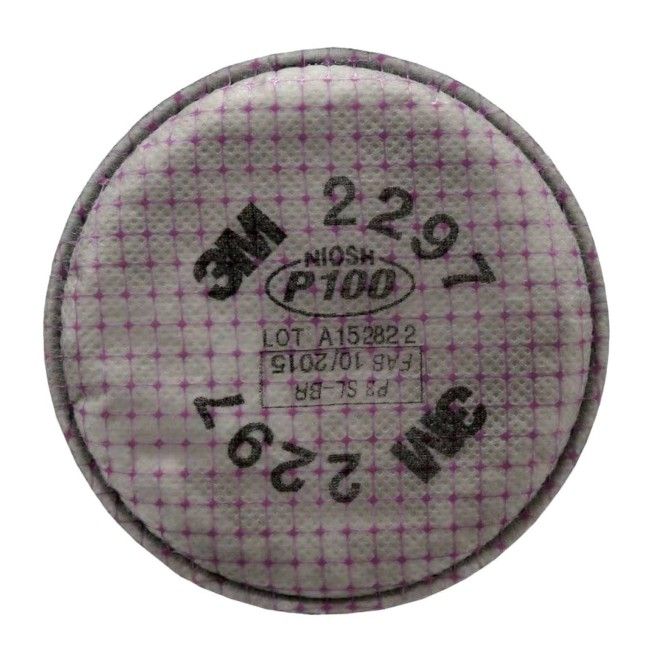 3M™ 2297 P100 filter with protection against harmful concentrations of organic vapors, sold by the pair 3M™ 2297 P100 filter with protection against harmful concentrations of organic vapors, sold by the pair