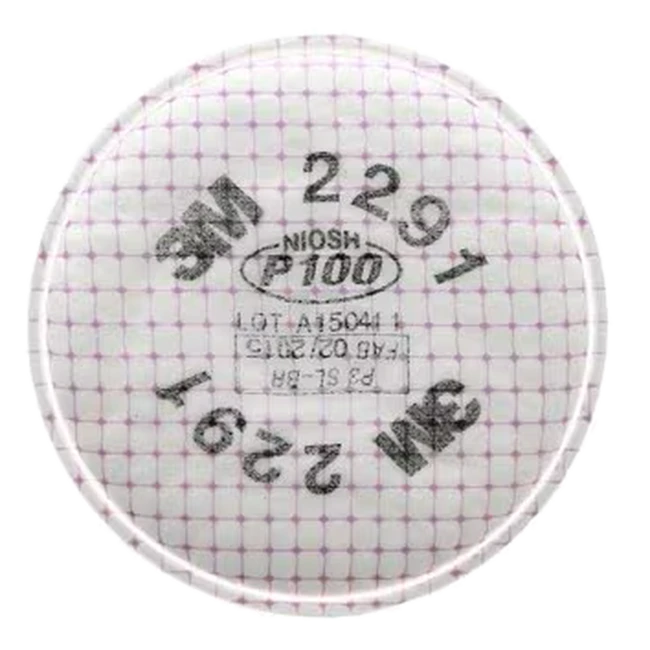 3M 2091 P100 filter for half & full facepiece respirators series 6000, 7000 & FF-400. NIOSH approved. Sold in pairs.