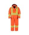 Combinaison en coton orange haute visibilité doublée de polyester, Terra, vendu à l’unité de la grandeur petit (P) à 5XL