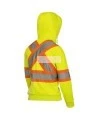 Kangourou Pioneer en polaire jaune fait de polyester 10.5 oz haute visibilité pour femme, vendu à l’unité