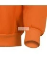Men's orange Pioneer fleece hoodie made of 10.5 oz high-visibility polyester, sold individually