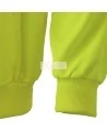 Men's yellow Pioneer fleece hoodie 7 oz made of high-visibility polyester, sold individually