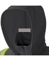 Men's Black Pioneer fleece hoodie made of high-visibility polyester 10.5 oz, sold individually