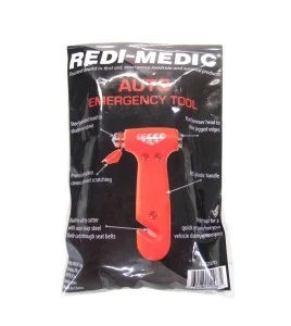 Marteau d'urgence pour automobile incluant un coupe-ceinture, vendu à l’unité