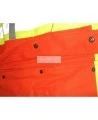 Combinaison en coton orange haute visibilité doublée de polyester, Terra, vendu à l’unité de la grandeur petit (P) à 5XL