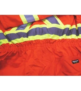 Combinaison en coton orange haute visibilité doublée de polyester, Terra, vendu à l’unité de la grandeur petit (P) à 5XL
