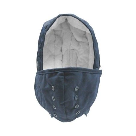 Sous-casque avec doublure hivernale avec embout buccal en poly/coton pour casque de construction, vendu à l’unité