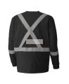 Pioneer long-sleeve flame-retardant shirt black 7,5 oz (250 g/m2) sold individually