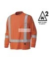 Pioneer long-sleeve flame-retardant shirt orange 7,5 oz (250 g/m2) sold individually