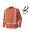 Pioneer long-sleeve flame-retardant shirt orange 7,5 oz (250 g/m2) sold individually