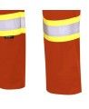 Pioneer FR-tech 7 oz, Arc 2 rated, Model 7765, orange flame-retardant cargo pants with high-visibility stripes, various sizes