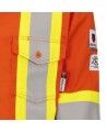 Safety shirt, orange Hi-vis, FR-TECH 7 oz fireproof, size small to 4XL, Pioneer V2540460, model 7743, sold by unit