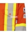Safety shirt, orange Hi-vis, FR-TECH 7 oz fireproof, size small to 4XL, Pioneer V2540460, model 7743, sold by unit