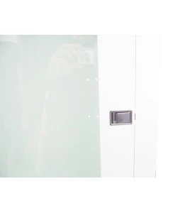 Cabinet encastré pour boyau d'incendie de 75 à 100 pieds et extincteur de 5 ou 10 lb, blanc