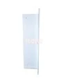 Recessed cabinet for fire hose of 75 to 100 ft and fire extinguisher of 5 or 10 lb, white