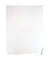 Recessed cabinet for fire hose of 75 to 100 ft and fire extinguisher of 5 or 10 lb, white