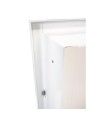 Semi-recessed built-in cabinet for 5 lbs powder fire extinguishers, pre-painted white
