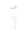 Semi-recessed built-in cabinet for 5 lbs powder fire extinguishers, pre-painted white
