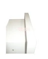 Semi-recessed built-in cabinet for 5 lbs powder fire extinguishers, pre-painted white