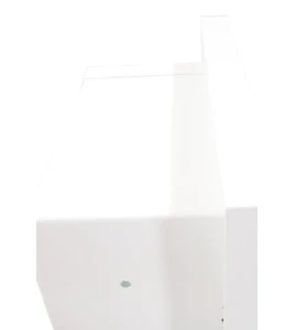 Semi-recessed built-in cabinet for 5 lbs powder fire extinguishers, pre-painted white