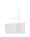 Semi-recessed built-in cabinet for 5 lbs powder fire extinguishers, pre-painted white