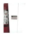 Recessed built-in cabinet for 10 lbs powder fire extinguishers, pre-painted flat white