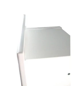 Recessed built-in cabinet for 10 lbs powder fire extinguishers, pre-painted flat white