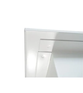 Recessed built-in cabinet for 10 lbs powder fire extinguishers, pre-painted flat white
