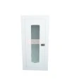 Recessed built-in cabinet for 10 lbs powder fire extinguishers, pre-painted flat white