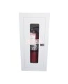 Recessed built-in cabinet for 10 lbs powder fire extinguishers, pre-painted flat white