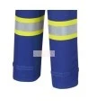 Women's 100% flame-resistant 7 oz , Pioneer 7704W royal blue safety coverall,ARC 2, with high-visibility reflective stripes