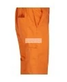 100% flame-resistant orange safety coverall, ARC 2, with high-visibility reflective stripes