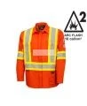 Safety shirt, orange Hi-vis, FR-TECH 7 oz fireproof, size small to 4XL, Pioneer V2540460, model 7743, sold by unit