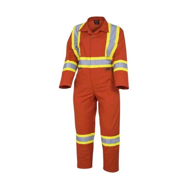 Combinaison de sécurité pour femme orange en poly-coton oz