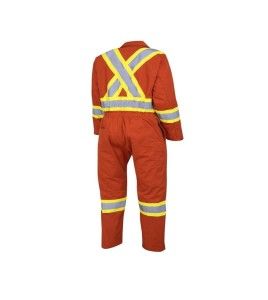 Pioneer Women's Orange Poly/Cotton 7oz V2020450, model 5514W, Coverall XS to 2XL