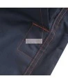 Combinaison de protection Pioneer pour femme en poly/coton 7 oz V2021450 modèle 5514WBB orange/bleue marine vendue à l'unité