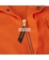 Combinaison de protection Pioneer pour femme en poly/coton 7 oz V2021450 modèle 5514WBB orange/bleue marine vendue à l'unité