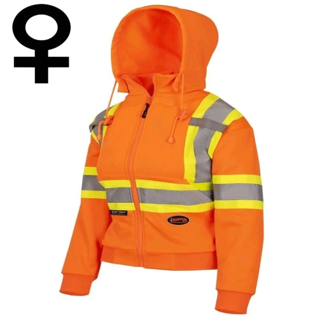 Kangourou Pioneer en polaire orange fait de polyester haute visibilité pour femme, vendu à l’unité Kangourou Pioneer en polaire orange fait de polyester haute visibilité pour femme, vendu à l’unité